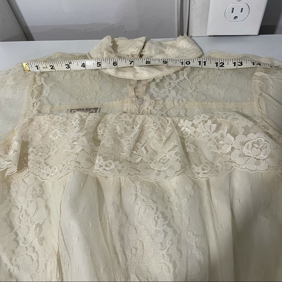 Vintage Gunne Sax Ivory Prairie Wedding Dress - Picture 11 of 14